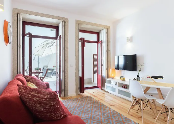 شقة Host Wise - Spacious Bright Flat - Terrace بورتو